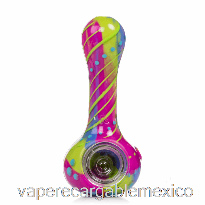 Vape Recargable Eyce Oraflex Floral Silicona Cuchara Algodón De Azúcar (azul / Verde / Morado)